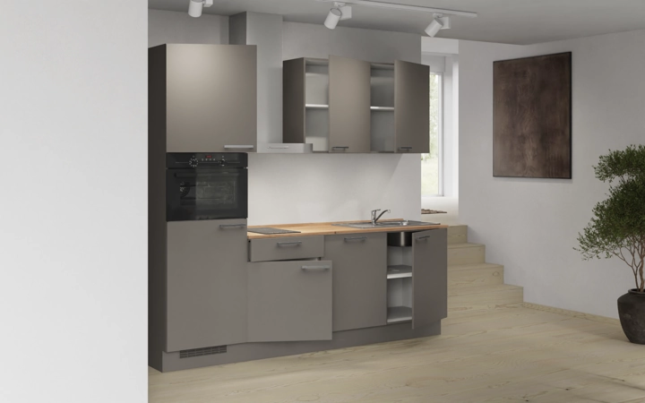 Nobilia SPA Rechte keuken 240 cm met apparaten planning 1 4