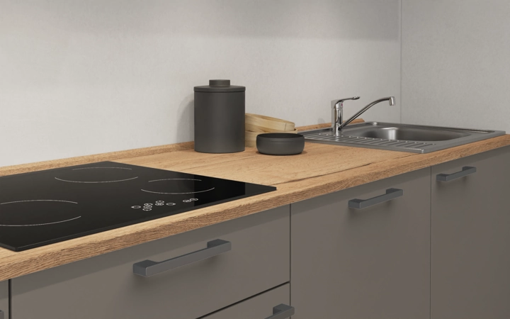 Nobilia SPA Küchen-Zeile 360 cm mit E-Geräten Planung 1 3