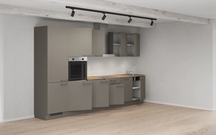 Nobilia SPA Küchen-Zeile 360 cm mit E-Geräten Planung 1 4