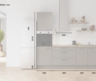 Nobilia SPA Rechte keuken 240 cm met apparaten planning 11 5