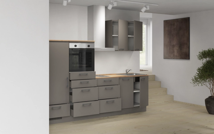Nobilia SPA Küchen-Zeile 270 cm mit E-Geräten Planung 13 4