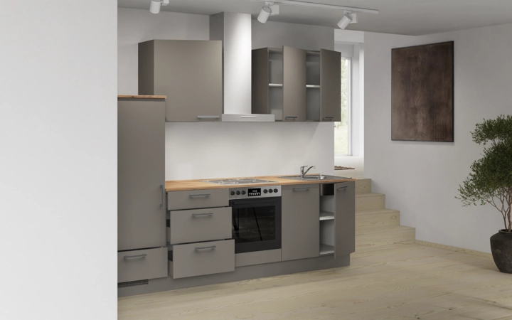 Nobilia SPA Rechte keuken 270 cm met apparaten planning 14 4