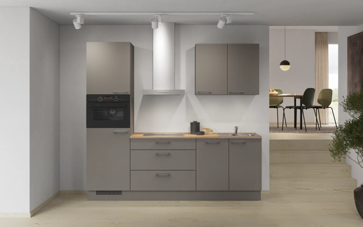Nobilia SPA Rechte keuken 240 cm met apparaten planning 2 0