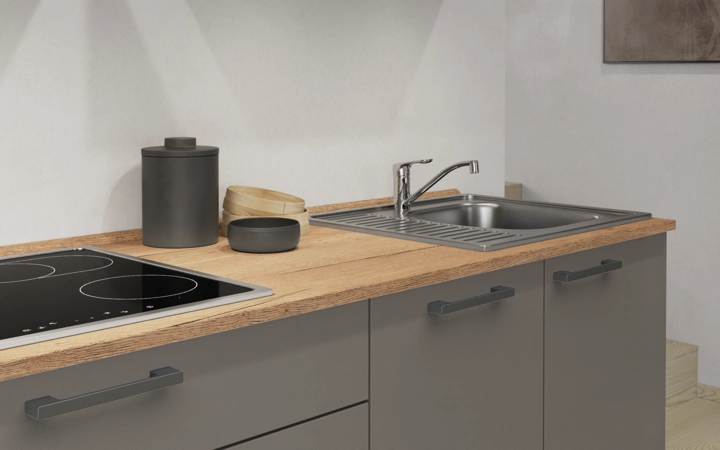 Nobilia SPA Rechte keuken 240 cm met apparaten planning 2 3