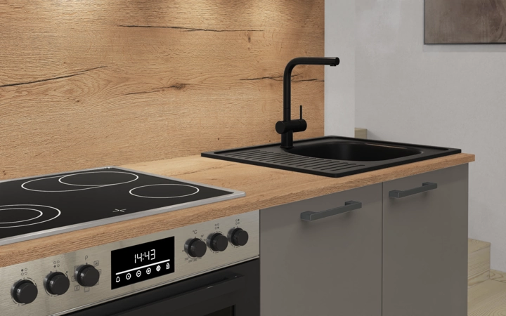 Nobilia SPA Galley kitchen 270 cm with appliances planning 5 3