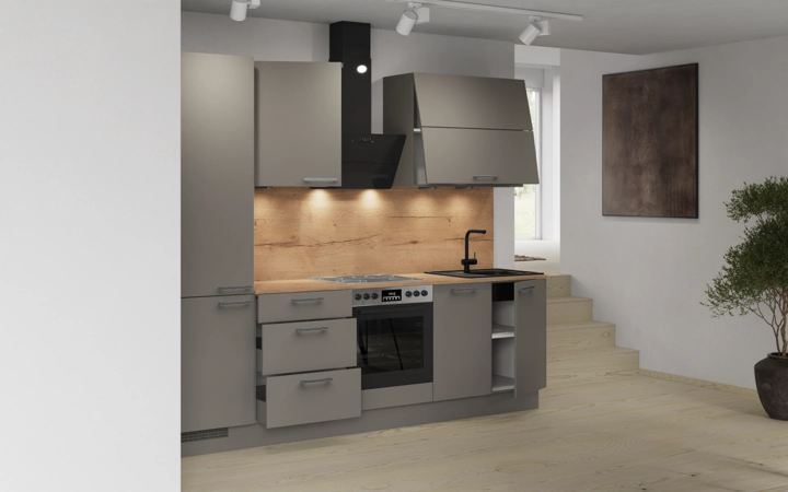 Nobilia SPA Galley kitchen 270 cm with appliances planning 5 4