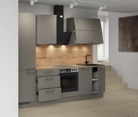 Nobilia SPA Galley kitchen 270 cm with appliances planning 5 4