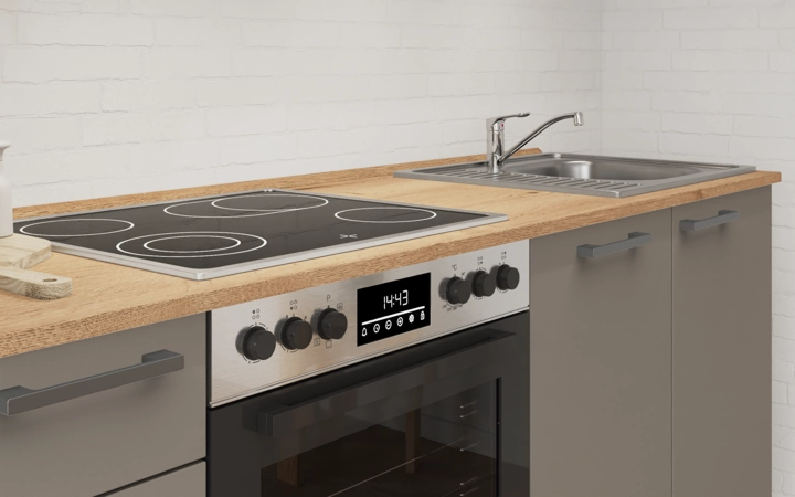 Nobilia SPA Rechte keuken 240 cm met apparaten planning 6 3