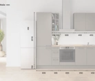 Nobilia SPA Rechte keuken 240 cm met apparaten planning 6 5