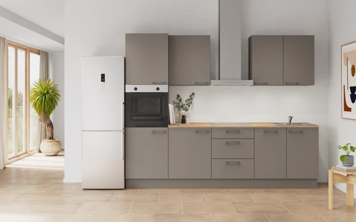 Nobilia SPA Galley kitchen 270 cm with appliances planning 7 0