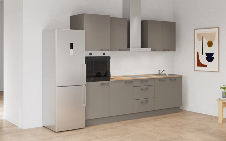 Nobilia SPA Galley kitchen 270 cm with appliances planning 7 1