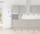 Nobilia SPA Galley kitchen 270 cm with appliances planning 7 5