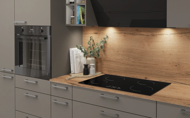 Nobilia SPA Cuisine linéare 360 cm électroménagers inclus planning 8 2