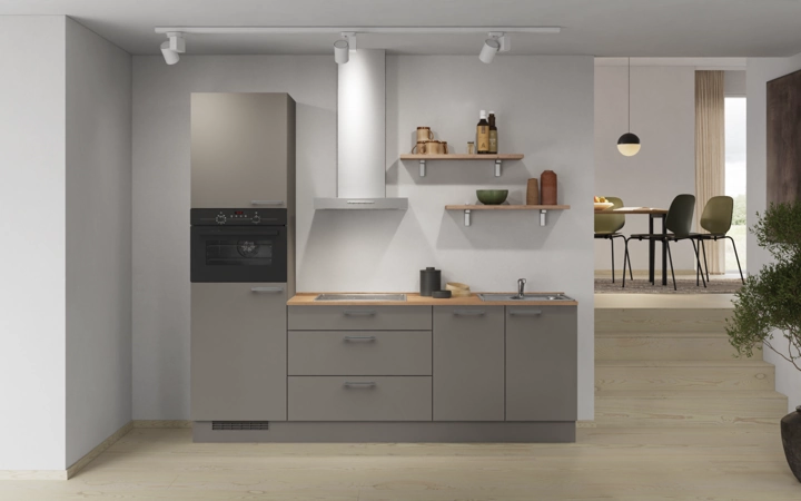Nobilia SPA Rechte keuken 240 cm met apparaten planning 9 0